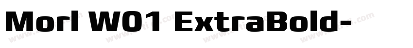 Morl W01 ExtraBold字体转换